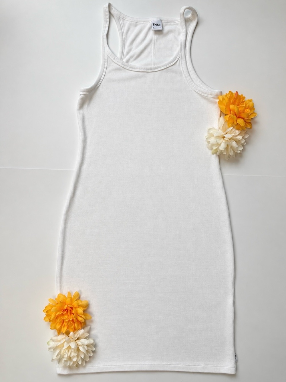 TNA White Racerback Tank Dress for Kids